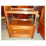 Double door, oak, tea trolly