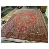 Hand woven Persian wool rug 7' 7' x 11' 7'