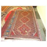 Hand woven Bauchi wool rug 3' 8' x 6' 4'