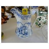19th Century blue and white ironstone platter,
