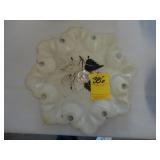 Inlaid, marble tray, A/F