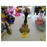 Victorian brass school bell