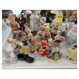Tray lot of various porcelain figures