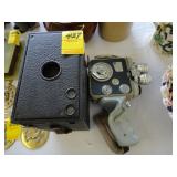 Box camera and a movie camera