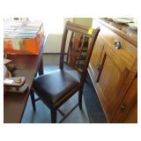 Set of four mahogany dining chairs