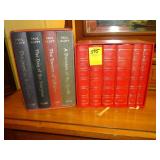 Two cartons of books, one by Paul Scott and the