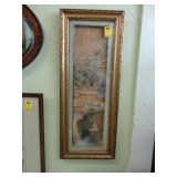 Relief, Asian picture in a gilt frame, A/F
