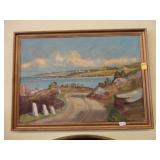 Large, scenic, Post Impressionist, oil on canvas