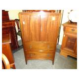 Mahogany, narrow, high boy chest