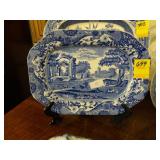 TOC, blue and white, Spode, Italian platter