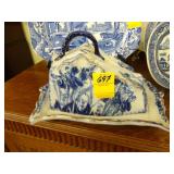 Blue and white, Art Nouveau, ironstone cheese