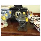 19th Century, kettle on stand, A/F