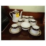 Royal Albert, bone china, demitasse set, ca. 1890