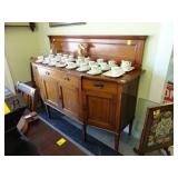 Large, Hepplewhite, mahogany, sideboard, with