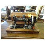 Vesta, hand crank, sewing machine, ca. 1900