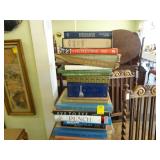 Lot of various books, including Punch