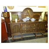 Large, late Victorian, oak, barley twist,