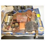 Box lot of various bric-a-brac, including a