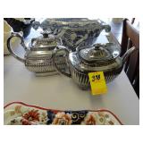 Two 19th Century, silver luster tea pots, A/F