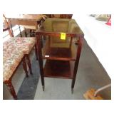 Three tier, mahogany, tea trolly