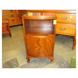 Flame mahogany, Queen Anne nightstand