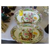Two Copeland Spode, bird dishes, ca. 1890