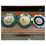 Three decorative, Austrian plates, ca. 1900