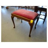 Queen Anne, mahogany bench