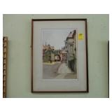 TOC mezzotint engraving of The Close Gate, artist