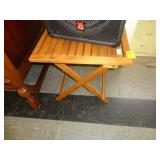 Folding teak table