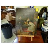 Large, painted panel after Sir William Allan