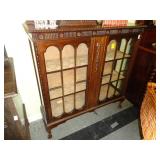 Mahogany, double door, bookcase, cabinet