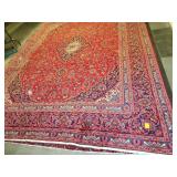 Hand knotted traditional Persian wool rug 9' 8' x