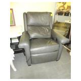 Grey leather, Hancock and Moore recliner