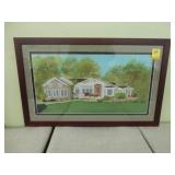 Watercolor picture of a home