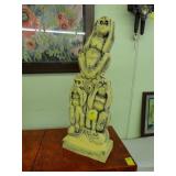 Sculpture of Mizaru (see no evil), Kikazaru (hear