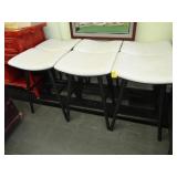 Set of four contemporary bar stools