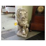 Large stone lion figure