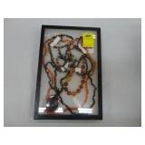 Lot of various amber necklaces and bracelets