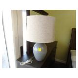 Grey decorator lamp