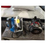 Kobalt circular saw and a Craftsman router