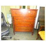 Cherry high boy gentlemen's chest