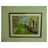 Large, contemporary watercolor picture of a