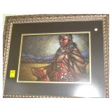 Contemporary artwork of an African man