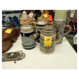 Five steins
