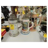 Lot of three German steins