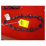 Beaded amethyst necklace