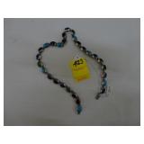 Sterling and gemstone necklace