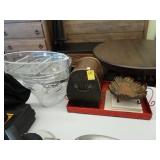 Lot of decorative items, including, a box and