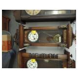 19th Century, oak, wall clock with bronze ormalou